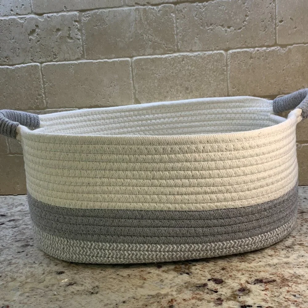 Rope Cotton Basket - NWOT - Picture 1 of 5